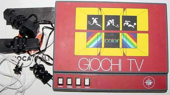 Reel RE-EL Giochi 403 (2x3 giochi) red & black casing - white switches - color